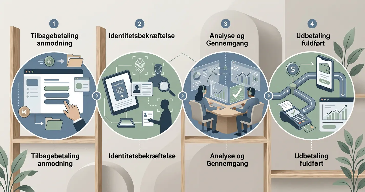Udbetalingsprocessen fra anmodning til betalingsmetode