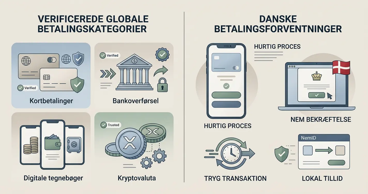 Trickz betalingsmetoder – indbetaling, valuta og danske forventninger